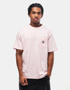 Carhartt WIP S/S Pocket T-Shirt - Air Pink