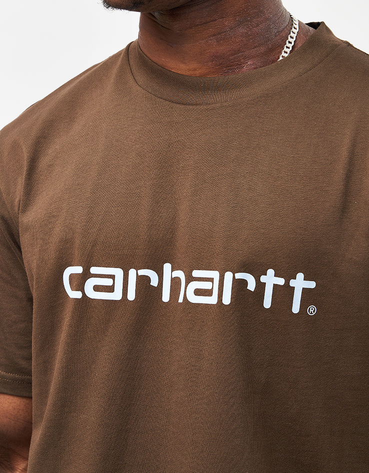 Carhartt WIP Script T-Shirt - Liberica/Air Sky