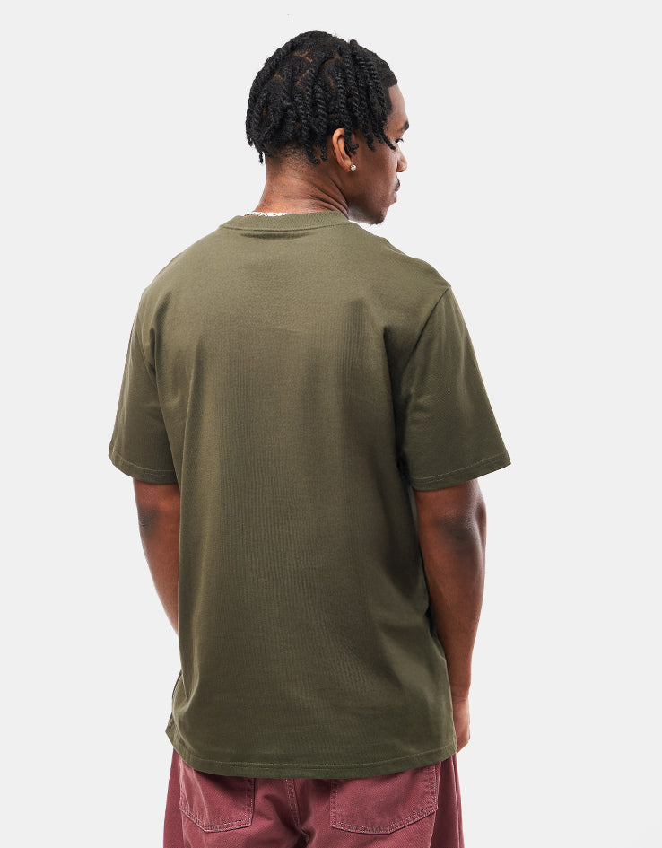 Carhartt WIP Script T-Shirt - Turtle/Air Pink