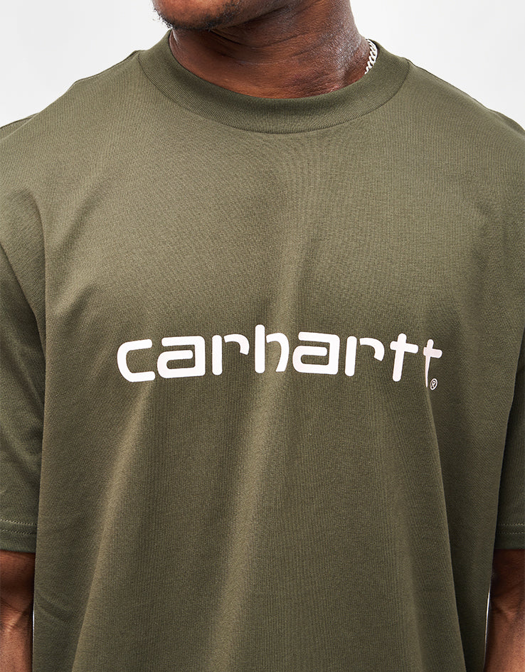 Carhartt WIP Script T-Shirt - Turtle/Air Pink