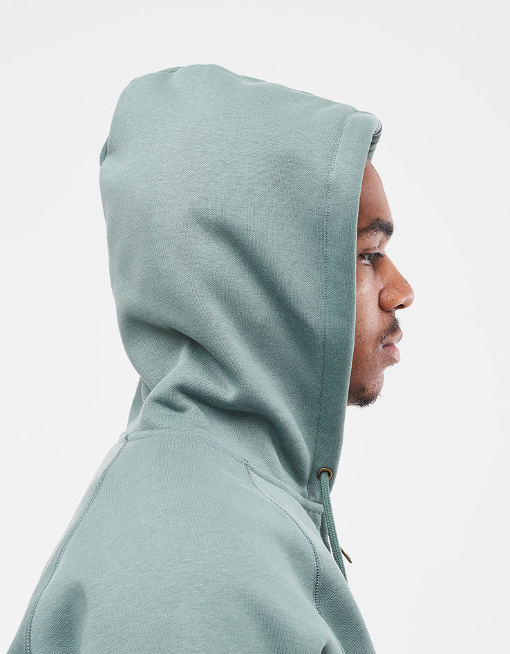 Carhartt WIP Hooded Chase Jacket - Silver Pine/Gold