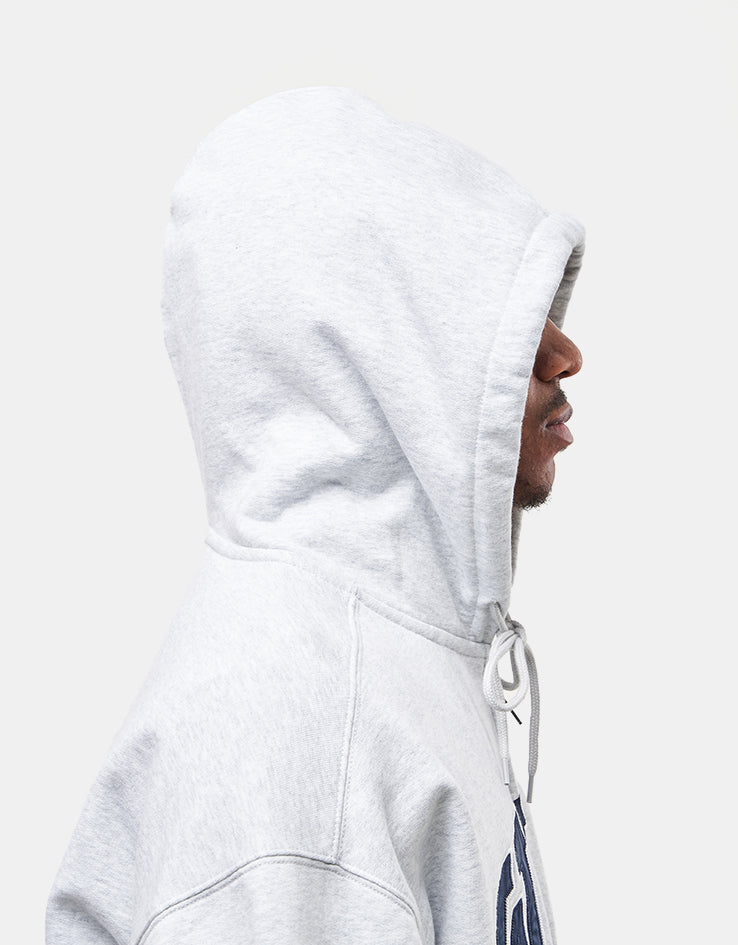 Carhartt WIP Hooded WIP Sweat Jacket - Ash Heather (Stone Washed)