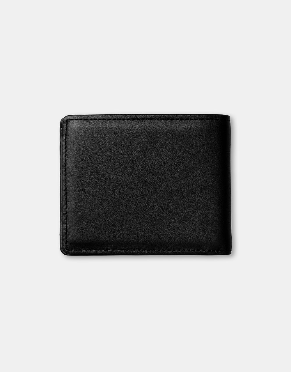 Carhartt WIP Vegas Billfold Leather Wallet - Black/Silver