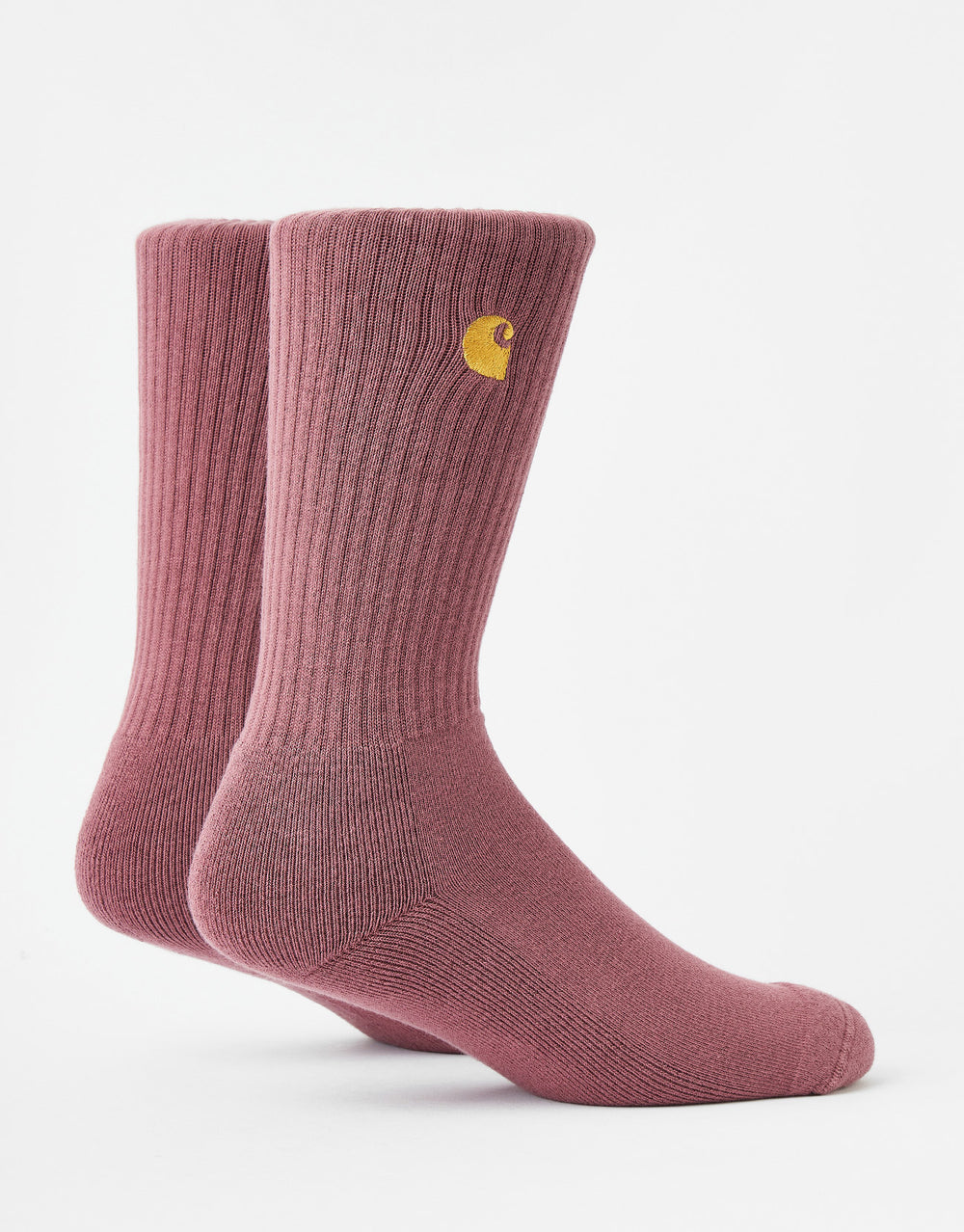Carhartt WIP Chase Crew Socks - Dusky Pink/Gold