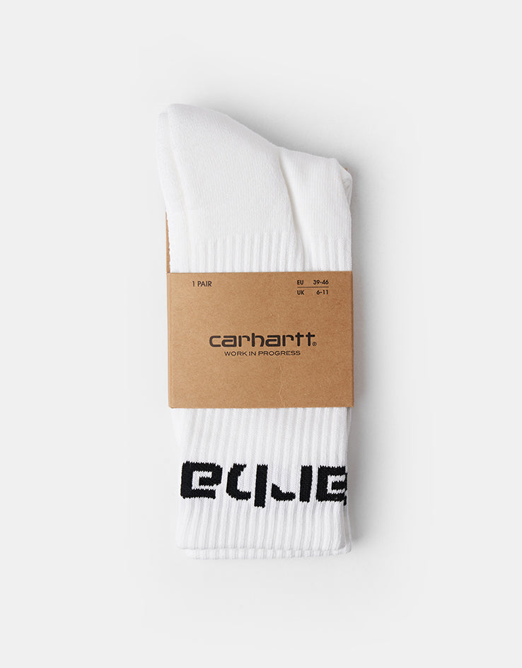 Carhartt WIP Carhartt Crew Socks - White/Black