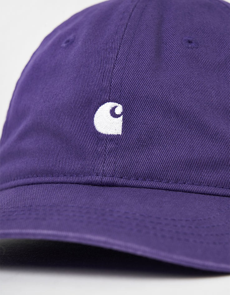 Carhartt WIP Madison Logo Cap - Huckleberry/White