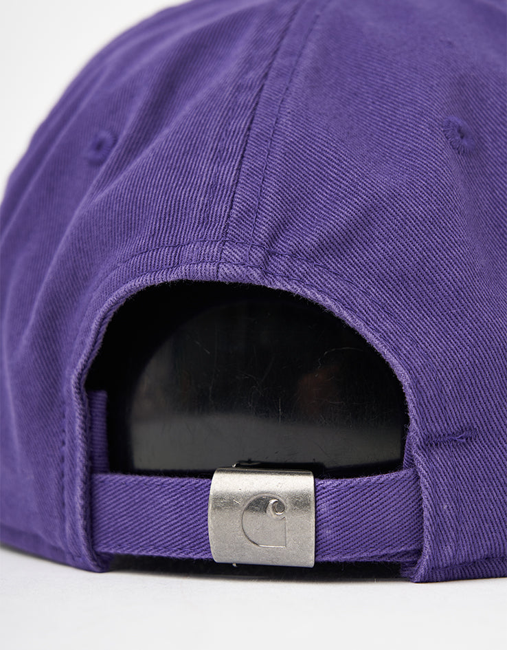 Carhartt WIP Madison Logo Cap - Huckleberry/White