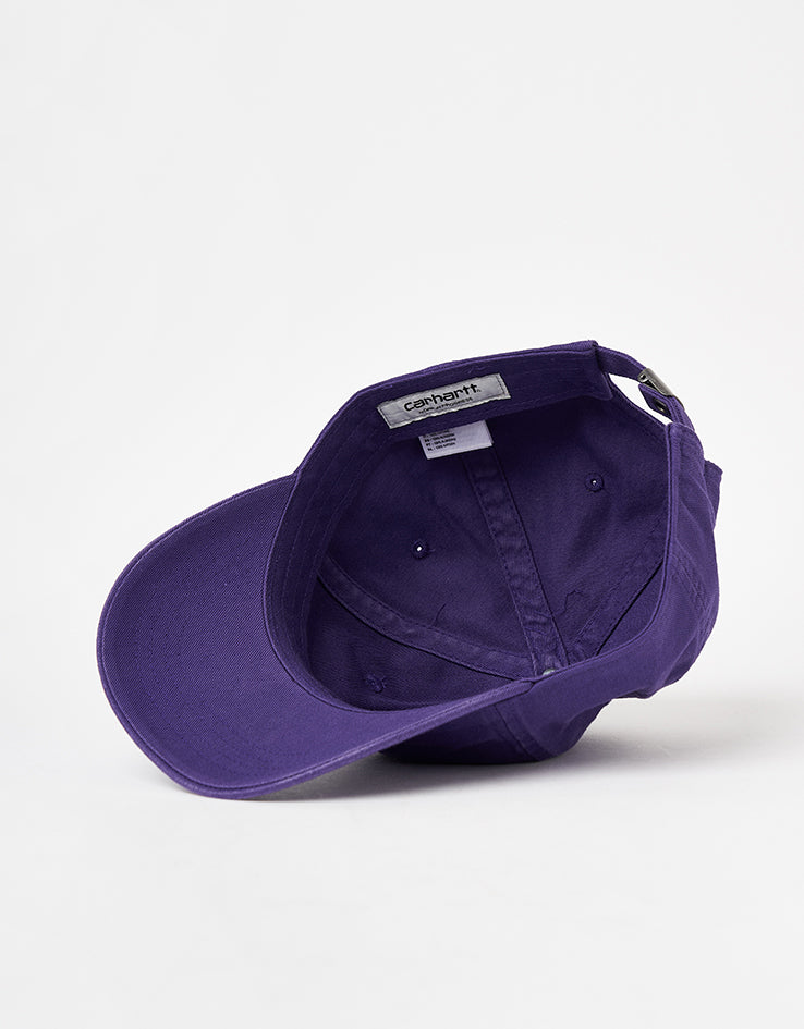 Carhartt WIP Madison Logo Cap - Huckleberry/White