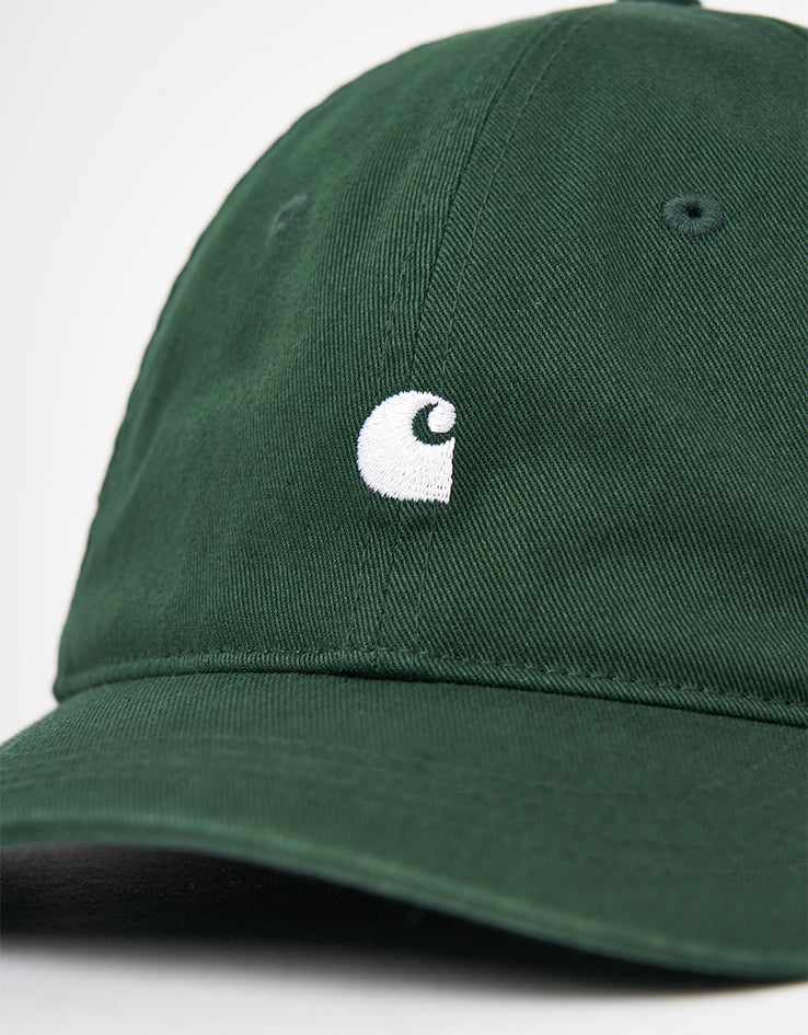 Carhartt WIP Madison Logo Cap - Conifer/White