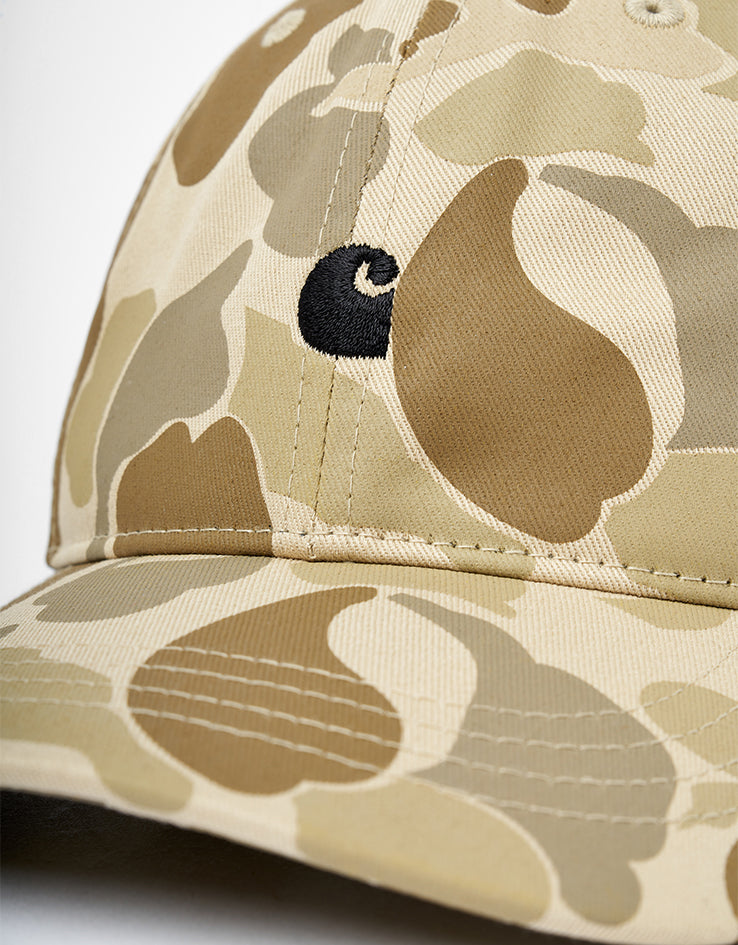Carhartt WIP Madison Logo Cap - Camo Duck-Desert/Black