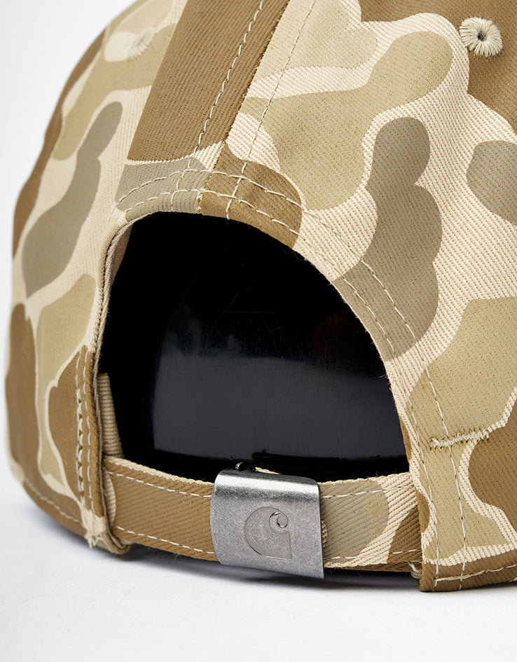 Carhartt WIP Madison Logo Cap - Camo Duck-Desert/Black