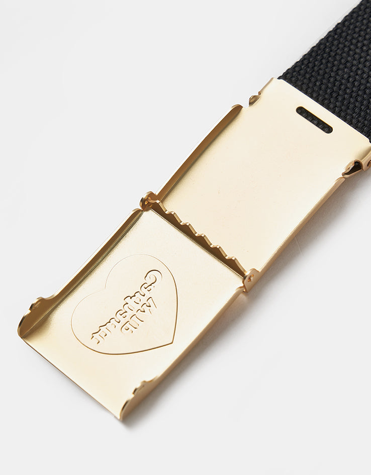 Carhartt WIP Heart Clip Web Belt - Black/Gold