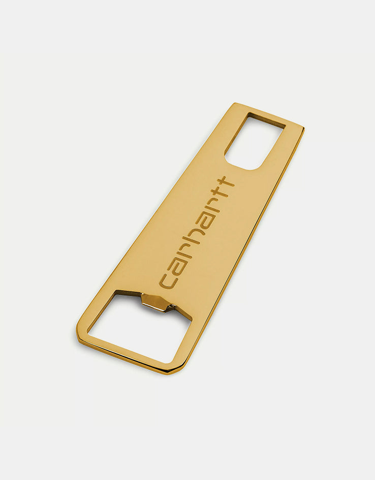 Carhartt WIP Zip Bottle Opener - Gold