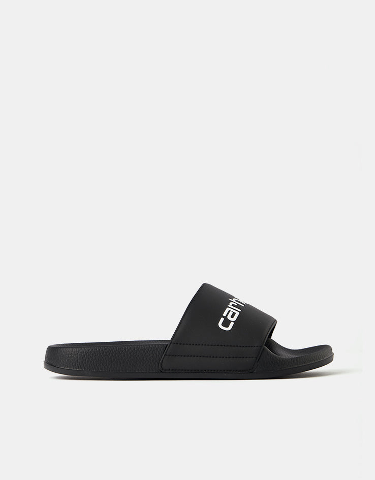Carhartt WIP Script Slides - Black/White