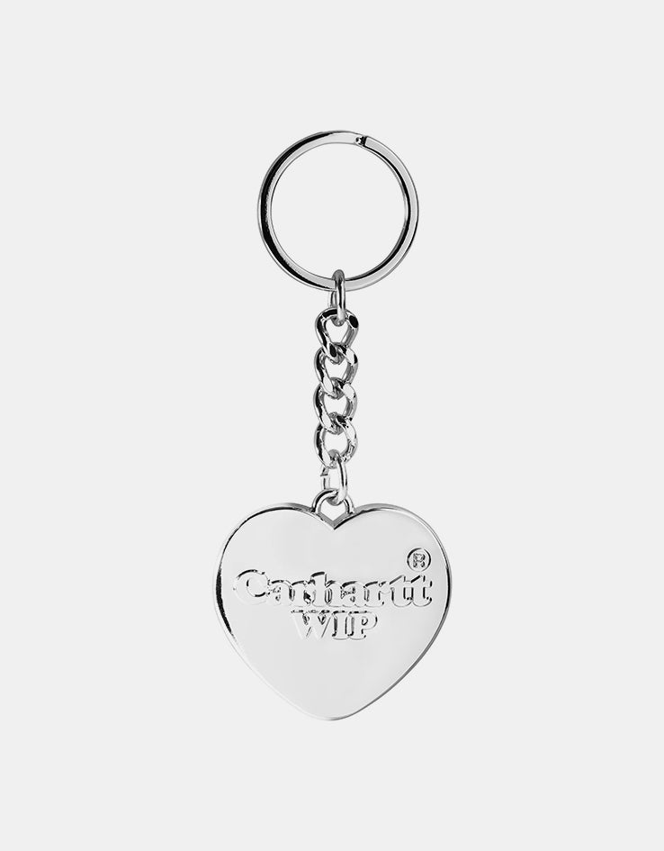 Carhartt WIP Heart Keychain - Silver