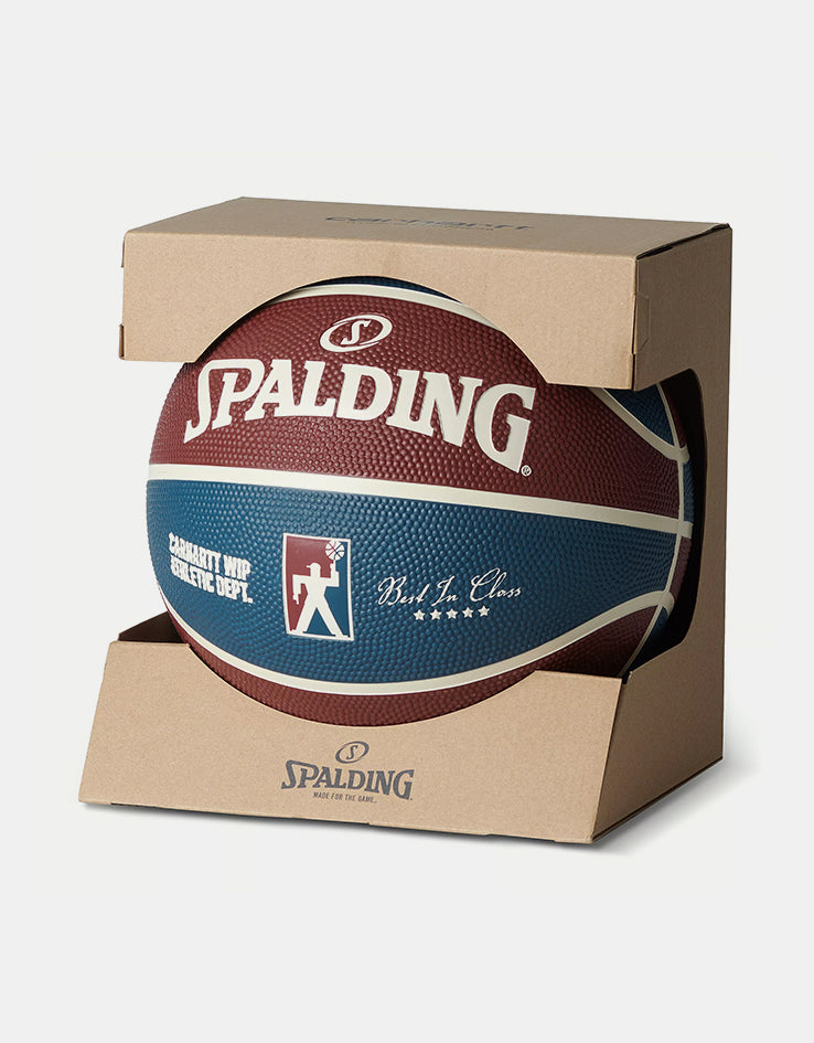 Carhartt WIP x Spalding Basketball - Mulberry-Dusky Blue/Naturel