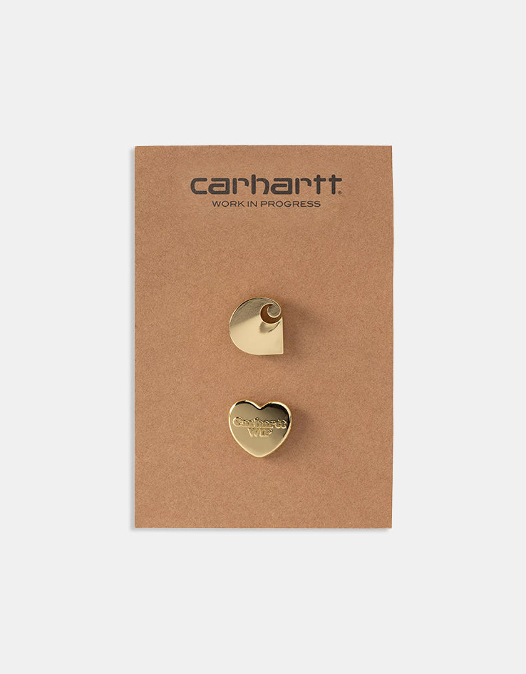 Carhartt WIP Pins Set - Gold