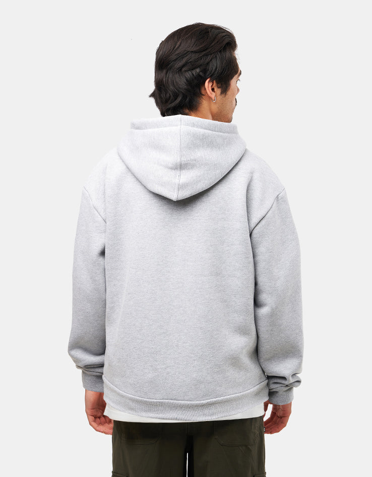 Route One Heavyweight Zip Hoodie (400gsm) - Heather Grey