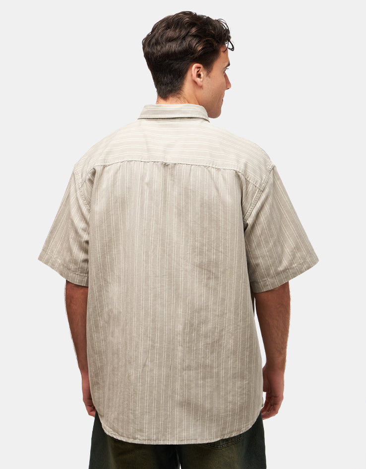 Vans Lawson Stripe S/S Shirt - London Fog/Lemon Icing