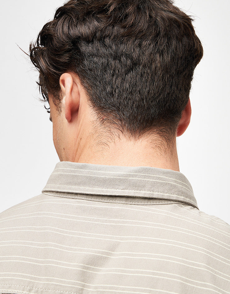 Vans Lawson Stripe S/S Shirt - London Fog/Lemon Icing