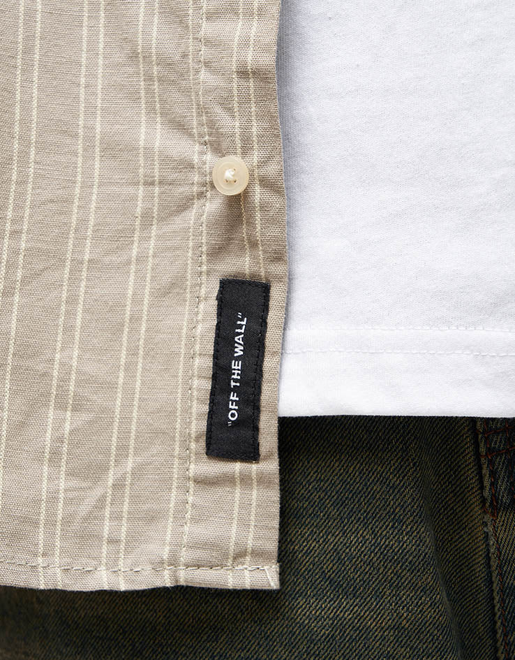 Vans Lawson Stripe S/S Shirt - London Fog/Lemon Icing