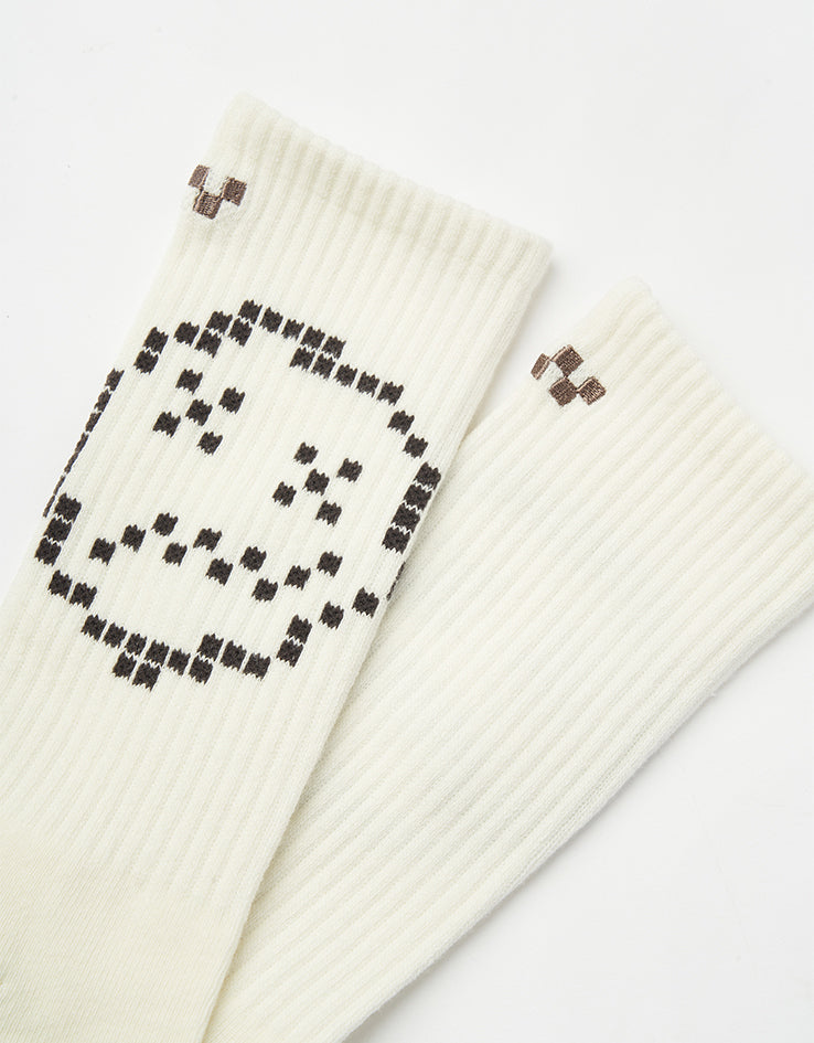 Vans Skate Face Crew Socks - Marshmallow