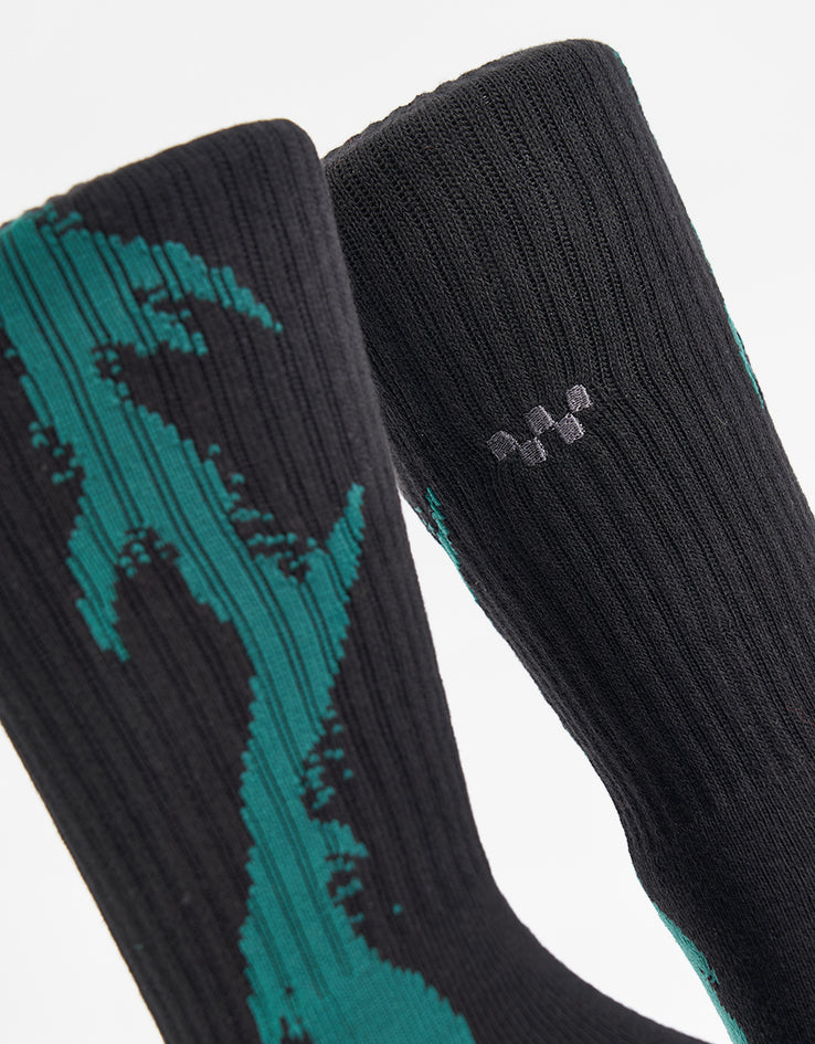 Vans Skate Thorn Crew Socks - Rain Forest