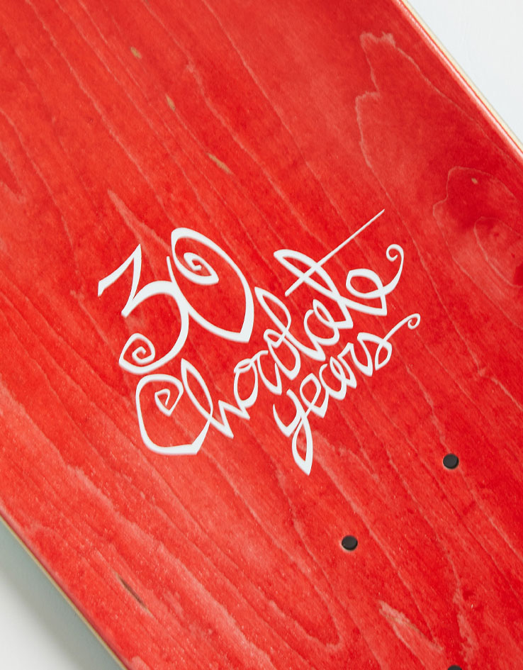 Chocolate Trahan Then Now Script G008 Skateboard Deck - 8"
