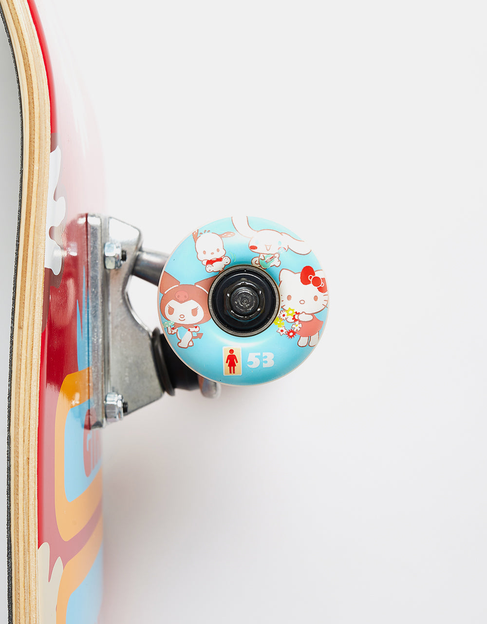 Girl Carroll Hello Kitty Complete Skateboard - 7.75"