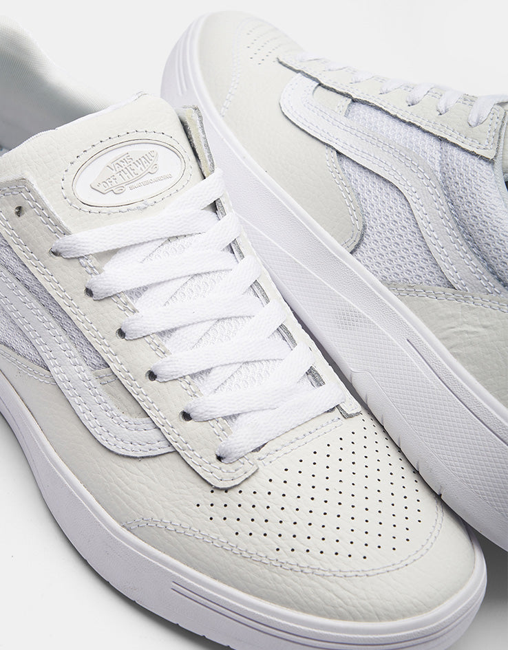Vans Zahba Skate Shoes - White/White