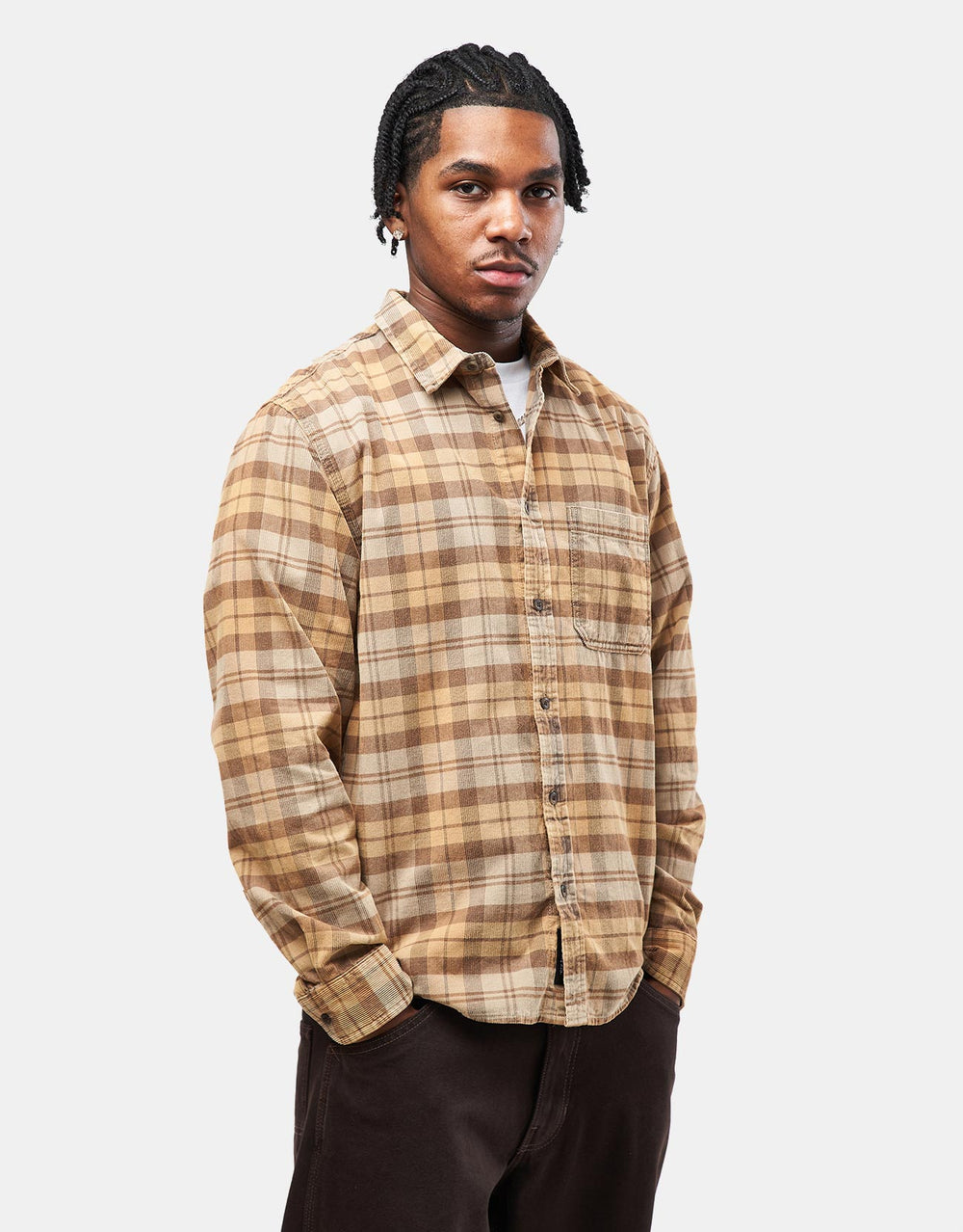 Vans Nate Corduroy L/S Shirt - London Fog