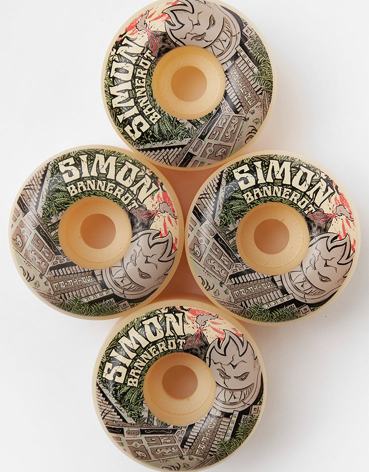 Spitfire Bannerot Templo Formula Four Radial Full 93d Skateboard Wheels - 58mm