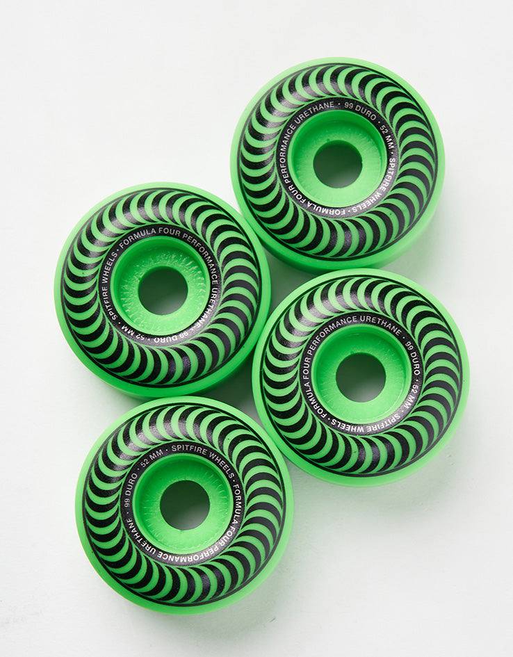Spitfire Neon Formula Four Classic 99d Skateboard Wheels - 52mm