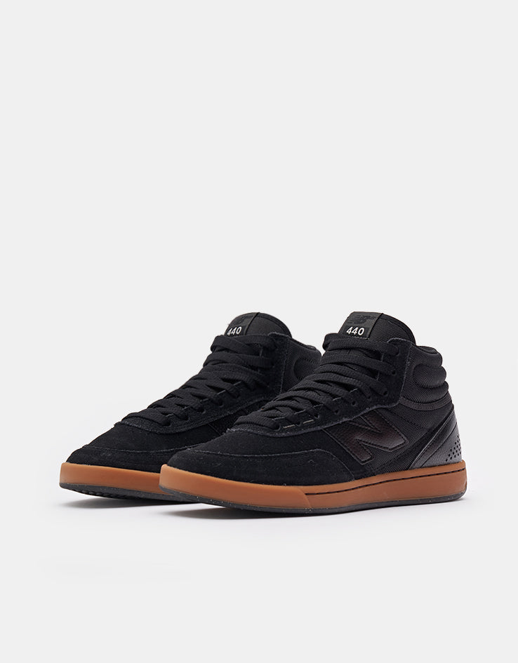 New Balance Numeric 440 V2 High Skate Shoes - Black/Gum