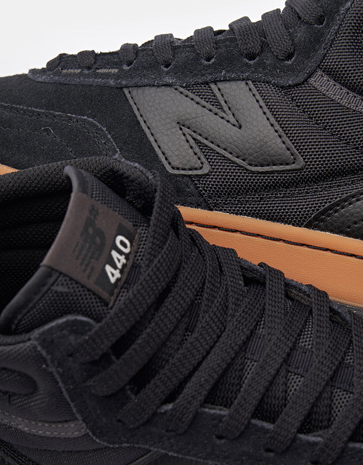 New Balance Numeric 440 V2 High Skate Shoes - Black/Gum
