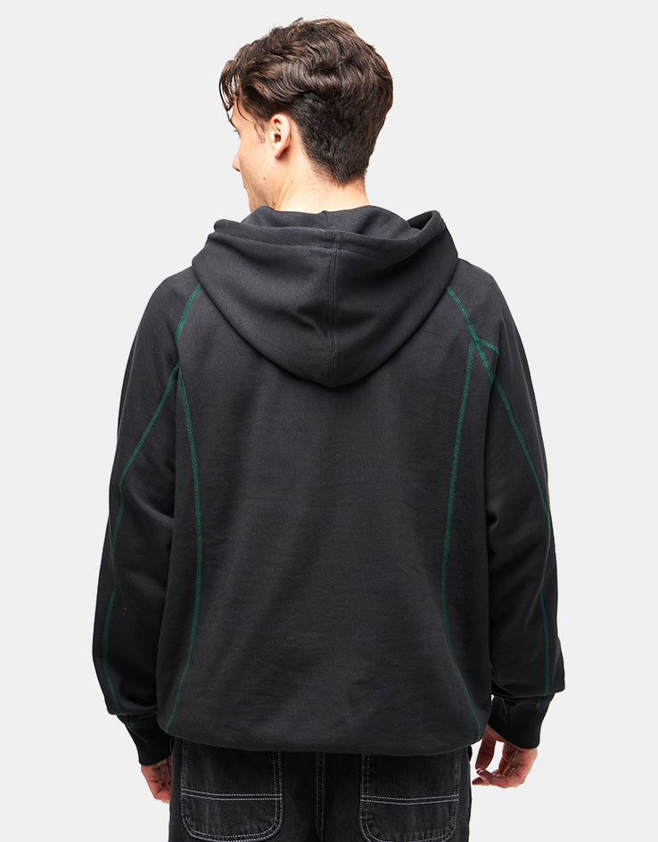adidas Shmoo Featherweight Pullover Hoodie - Black/Dark Green