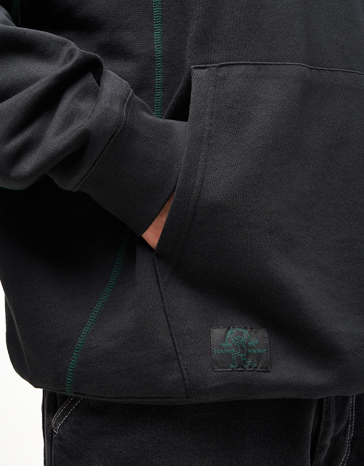 adidas Shmoo Featherweight Pullover Hoodie - Black/Dark Green