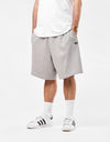adidas Shmoo Featherweight Shorts - Medium Grey Heather/Dark Brown