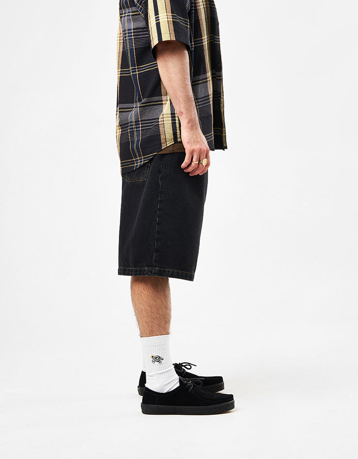 Carhartt WIP Brandon Shorts - Black (Stone Washed)