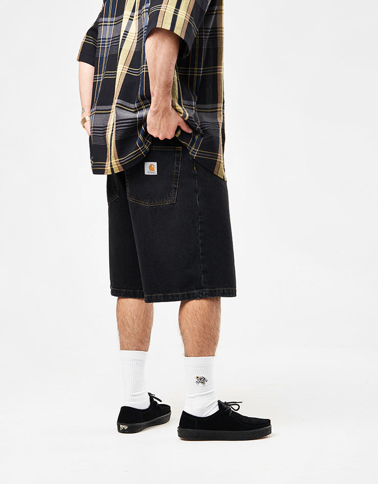 Carhartt WIP Brandon Shorts - Black (Stone Washed)