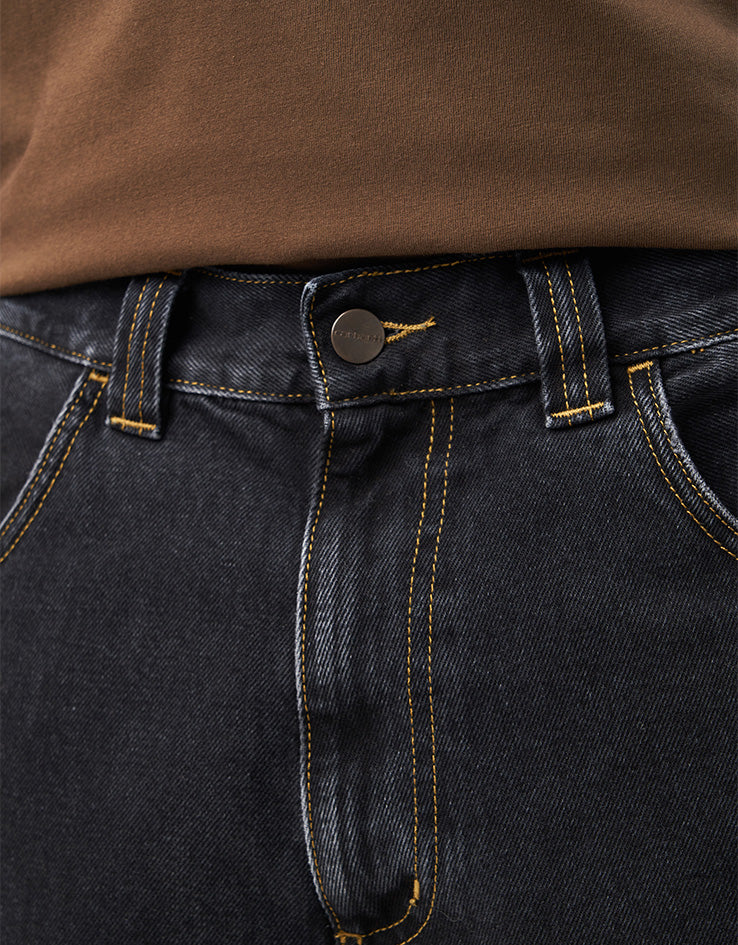 Carhartt WIP Brandon Shorts - Black (Stone Washed)
