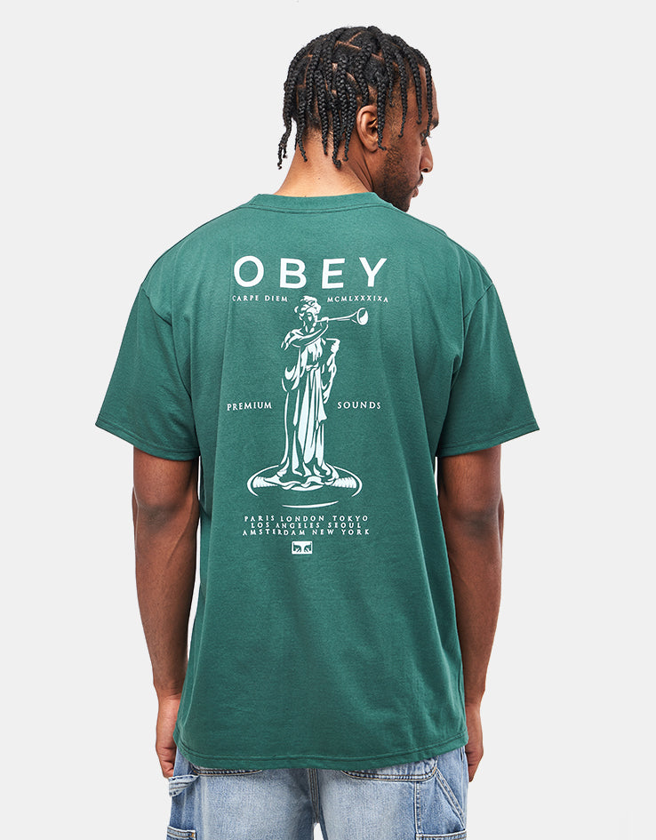 Obey Premium Sounds T-Shirt - Rain Forest