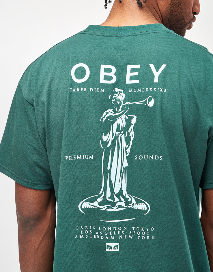 Obey Premium Sounds T-Shirt - Rain Forest
