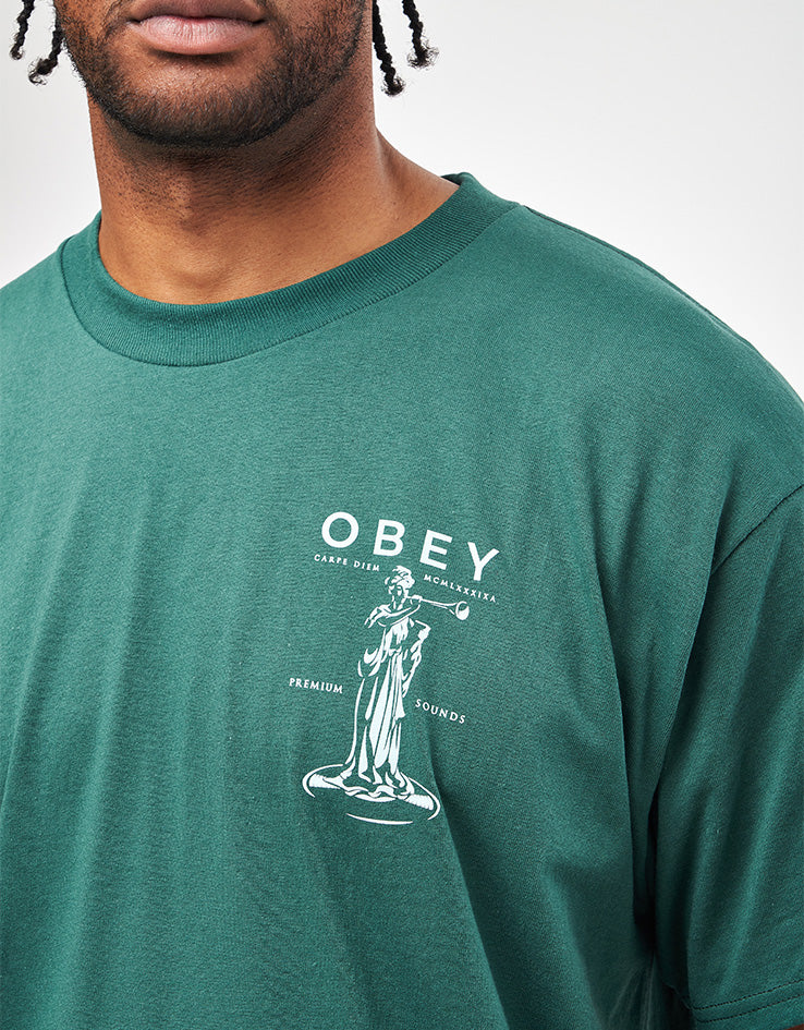 Obey Premium Sounds T-Shirt - Rain Forest