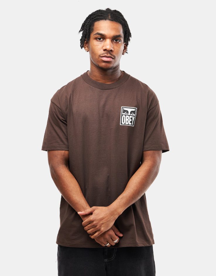 Obey Eyes Icon 2 T-Shirt - Java Brown