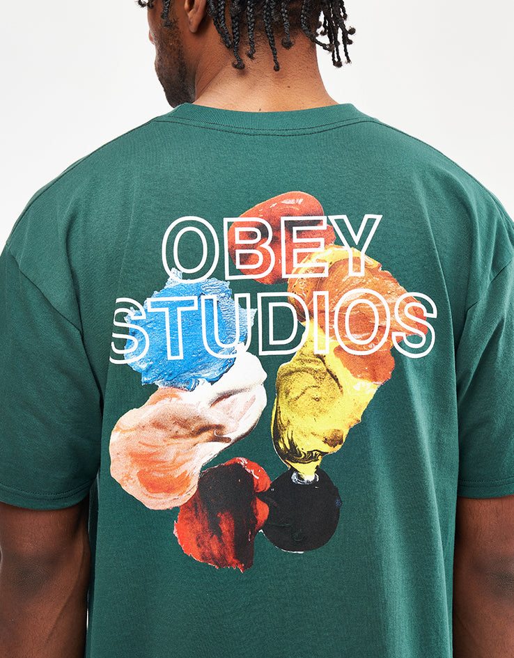 Obey Studios Palette T-Shirt - Rain Forest