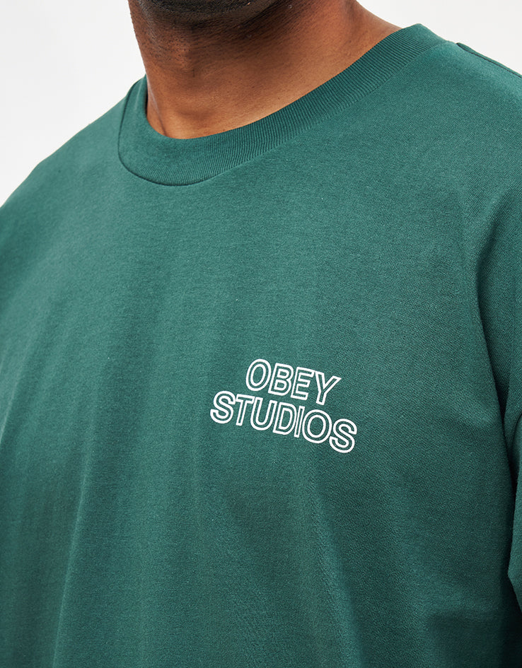 Obey Studios Palette T-Shirt - Rain Forest