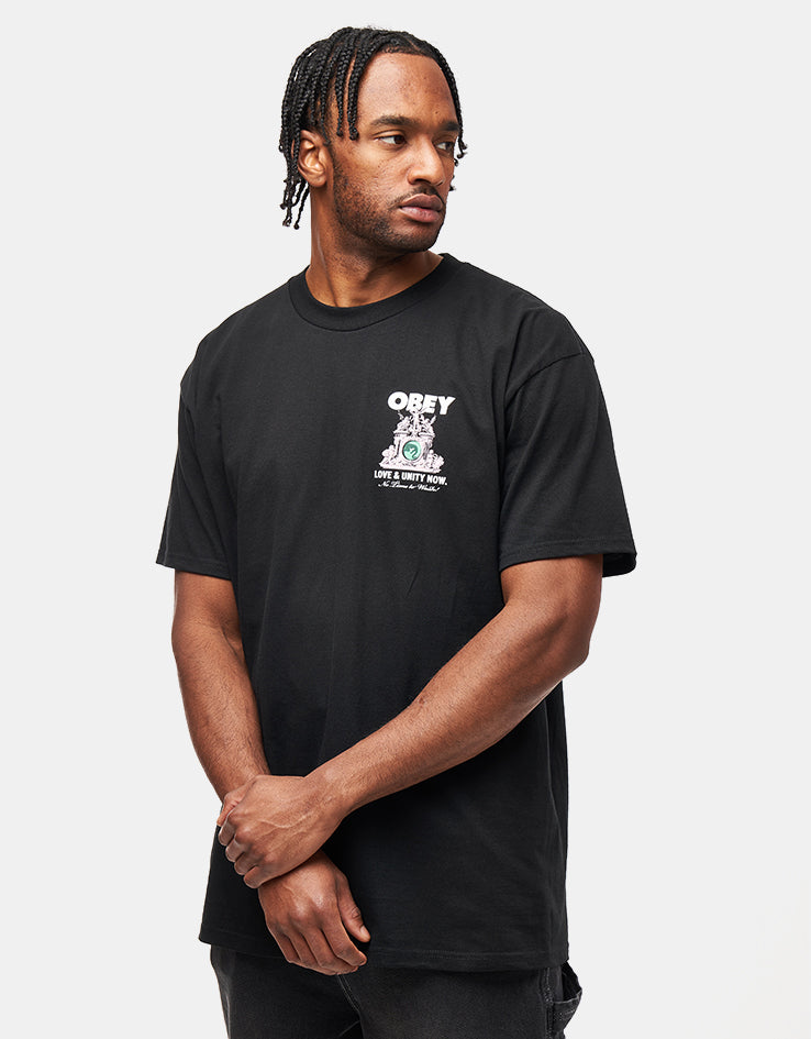 Obey Love & Unity Now T-Shirt - Black