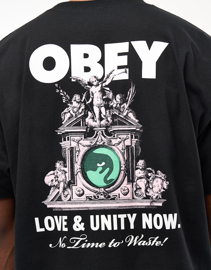 Obey Love & Unity Now T-Shirt - Black