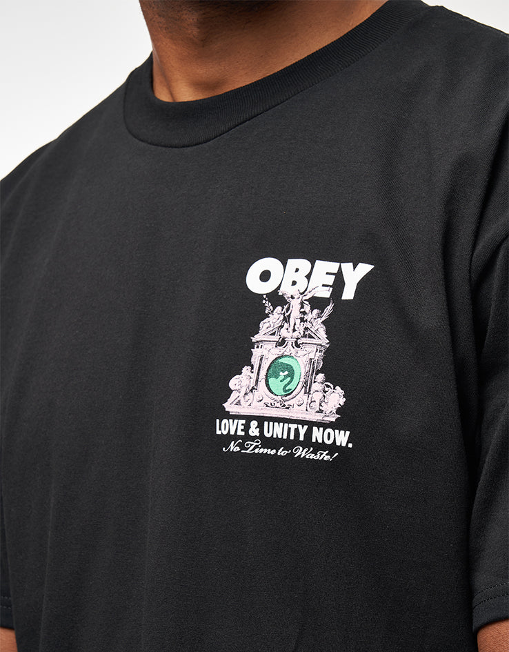 Obey Love & Unity Now T-Shirt - Black